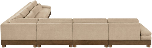 Meridian Furniture - Turin 167.75" Chenille Fabric Upholstered 7 Piece Modular Sectional - 606Beige-Sec7A - GreatFurnitureDeal