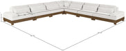 Meridian Furniture - Turin 167.75" Chenille Fabric Upholstered 7 Piece Modular Sectional - 606Cream-Sec7A - GreatFurnitureDeal