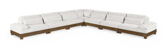 Meridian Furniture - Turin 167.75" Chenille Fabric Upholstered 7 Piece Modular Sectional - 606Cream-Sec7A - GreatFurnitureDeal