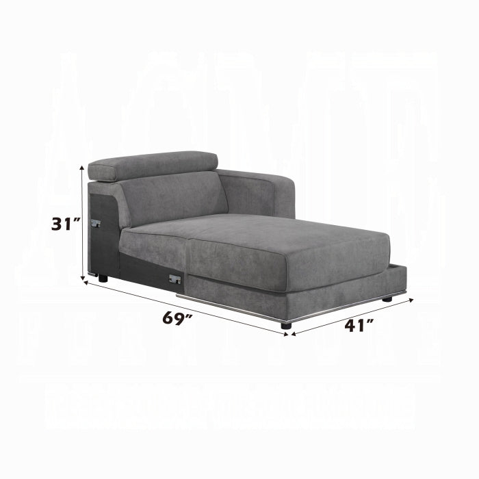 Acme Furniture - Alwin Modular - Rf Chaise - 53723 - GreatFurnitureDeal
