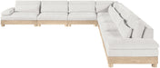 Meridian Furniture - Turin 167.75" Chenille Fabric Upholstered 7 Piece Modular Sectional - 612Cream-Sec7A - GreatFurnitureDeal