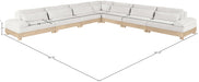 Meridian Furniture - Turin 167.75" Chenille Fabric Upholstered 7 Piece Modular Sectional - 612Cream-Sec7A - GreatFurnitureDeal