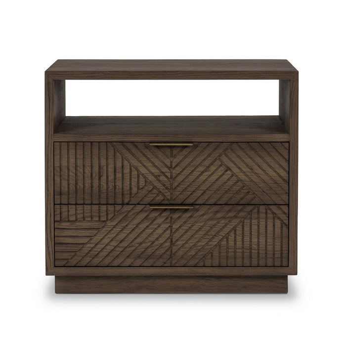 Classic Home - Santa Clara Solid Wood 2Dwr Nightstand - Toasted Brown - 54003213 - GreatFurnitureDeal