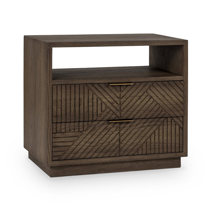 Classic Home - Santa Clara Solid Wood 2Dwr Nightstand - Toasted Brown - 54003213 - GreatFurnitureDeal