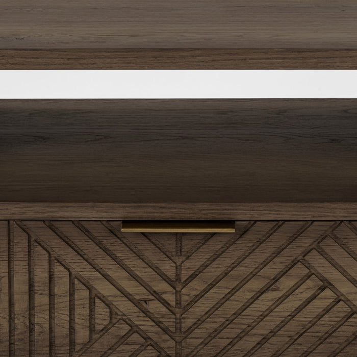 Classic Home - Santa Clara Solid Wood 2Dwr Nightstand - Toasted Brown - 54003213 - GreatFurnitureDeal