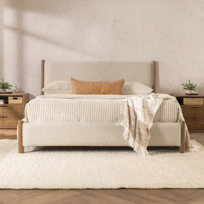 Classic Home - Bennington Upholstered Fabric Queen Bed - 54003219 - GreatFurnitureDeal