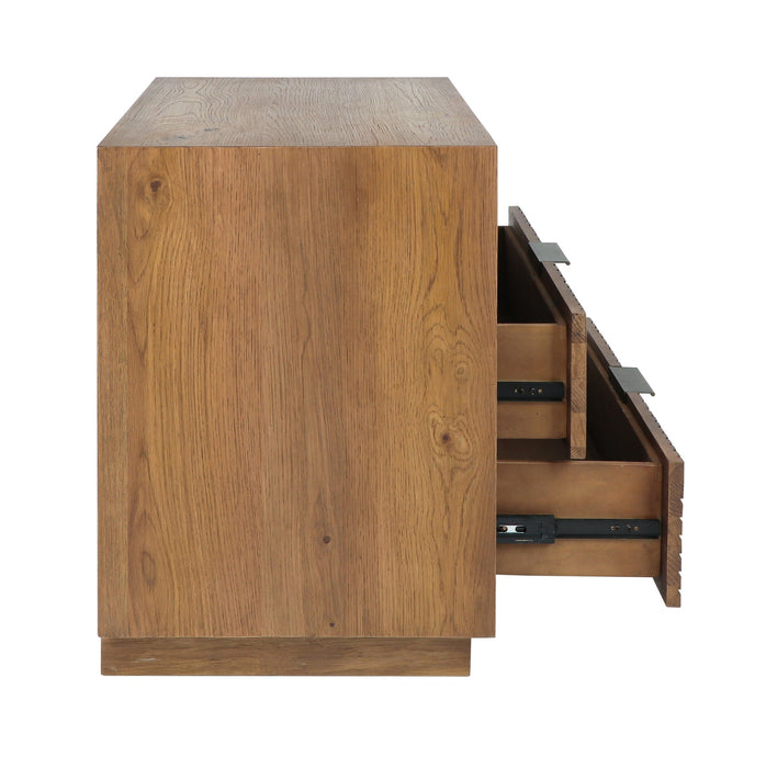 Classic Home - Santa Clara Solid Wood 2Dwr Nightstand - Caramel Brown - 54010253 - GreatFurnitureDeal