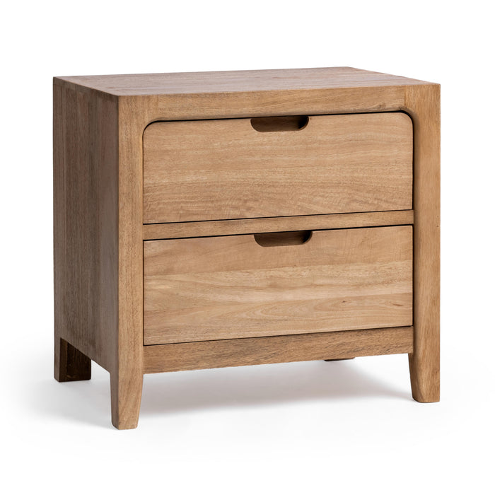 Classic Home - Laguna 2 Drawer Mango Wood Nightstand - 54010257 - GreatFurnitureDeal