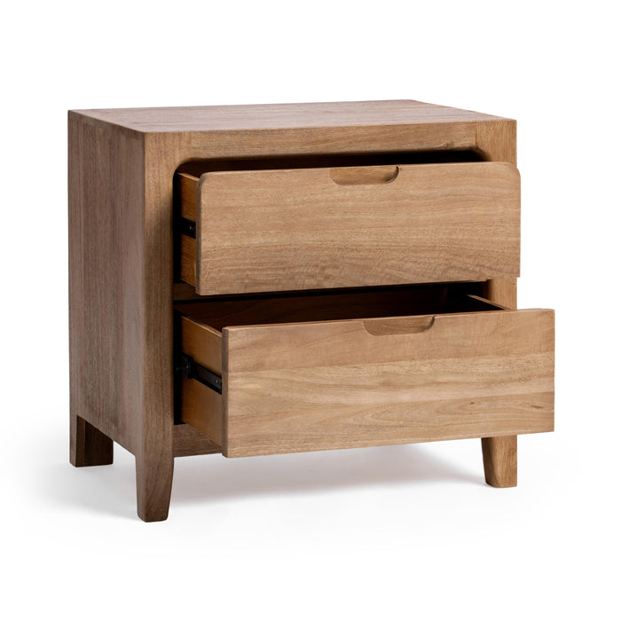 Classic Home - Laguna 2 Drawer Mango Wood Nightstand - 54010257 - GreatFurnitureDeal