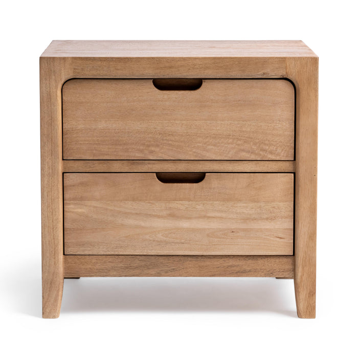 Classic Home - Laguna 2 Drawer Mango Wood Nightstand - 54010257 - GreatFurnitureDeal