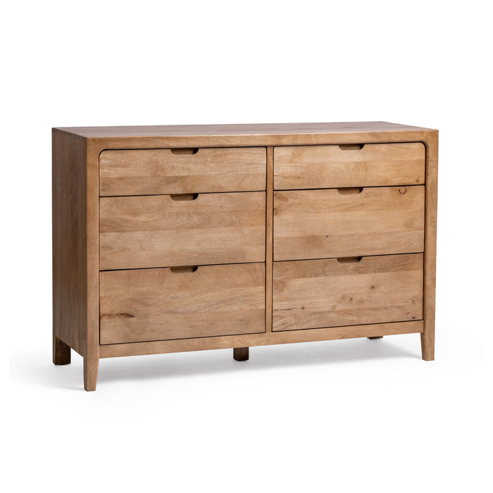 Classic Home - Laguna 6 Drawer Mango Wood Dresser - 54010258 - GreatFurnitureDeal