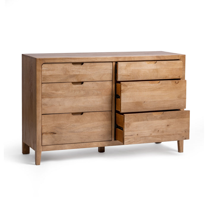 Classic Home - Laguna 6 Drawer Mango Wood Dresser - 54010258 - GreatFurnitureDeal
