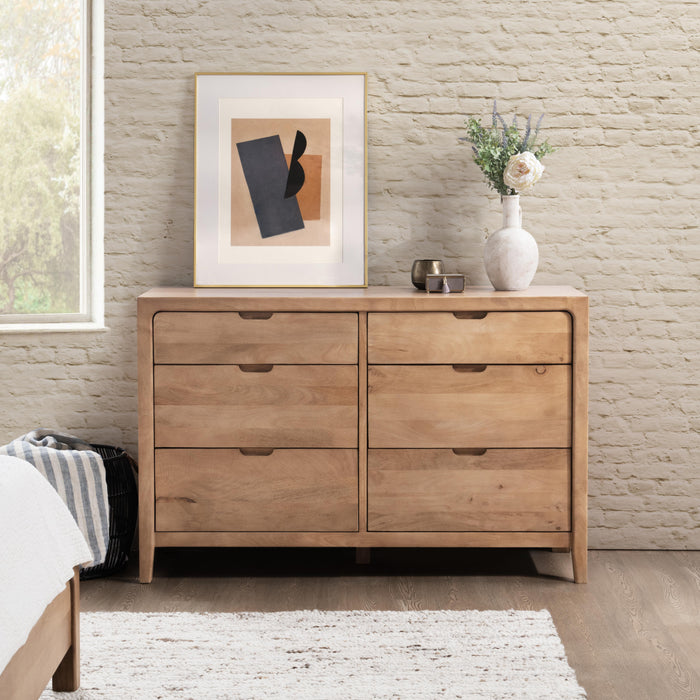 Classic Home - Laguna 6 Drawer Mango Wood Dresser - 54010258 - GreatFurnitureDeal