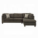 Acme Furniture - Laurissa Sectional Sofa & Ottoman W/2 Pillows - 54375 - GreatFurnitureDeal