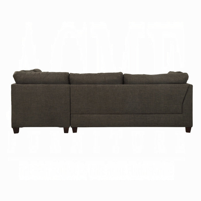 Acme Furniture - Laurissa Sectional Sofa & Ottoman W/2 Pillows - 54375 - GreatFurnitureDeal