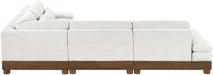 Meridian Furniture - Turin 128" Chenille Fabric Upholstered 4 Piece Modular Sectional - 606Cream-Sec4A - GreatFurnitureDeal