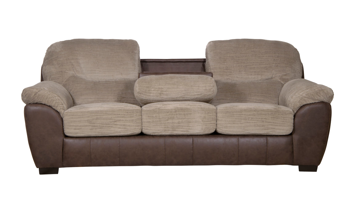 Jackson Furniture - McMahon Sofa w/Drop Down Table in Bark/Jute - 5455-23-BARK - GreatFurnitureDeal