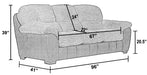 Jackson Furniture - McMahon Sofa w/Drop Down Table in Bark/Jute - 5455-23-BARK - GreatFurnitureDeal