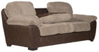 Jackson Furniture - McMahon Sofa w/Drop Down Table in Bark/Jute - 5455-23-BARK - GreatFurnitureDeal