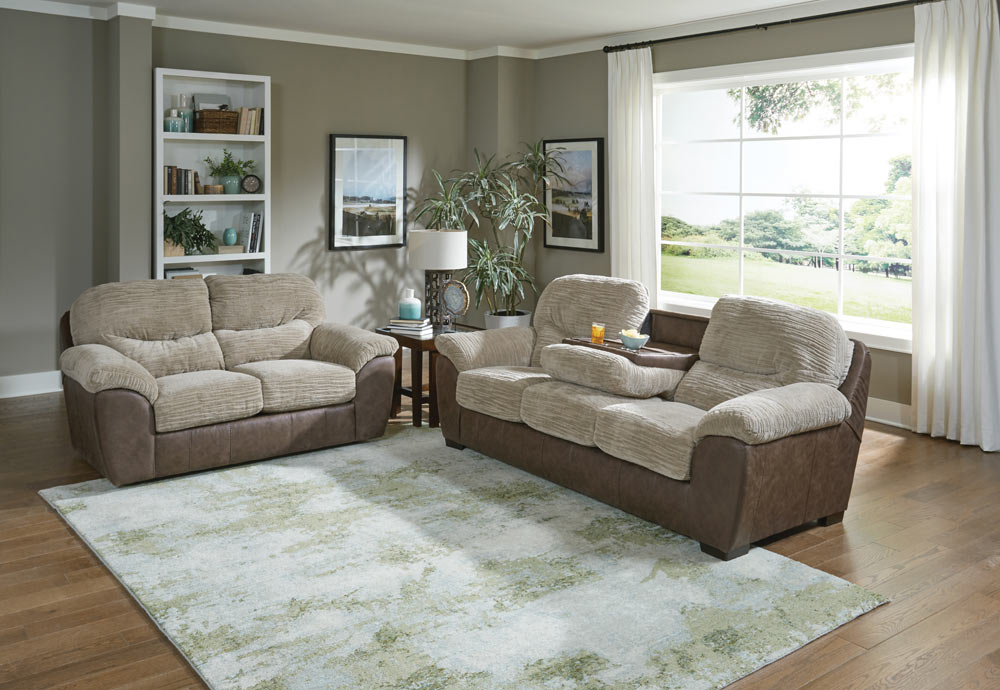 Jackson Furniture - McMahon 2 Piece Sofa Set in Bark/Jute - 5455-23-57-BARK - GreatFurnitureDeal