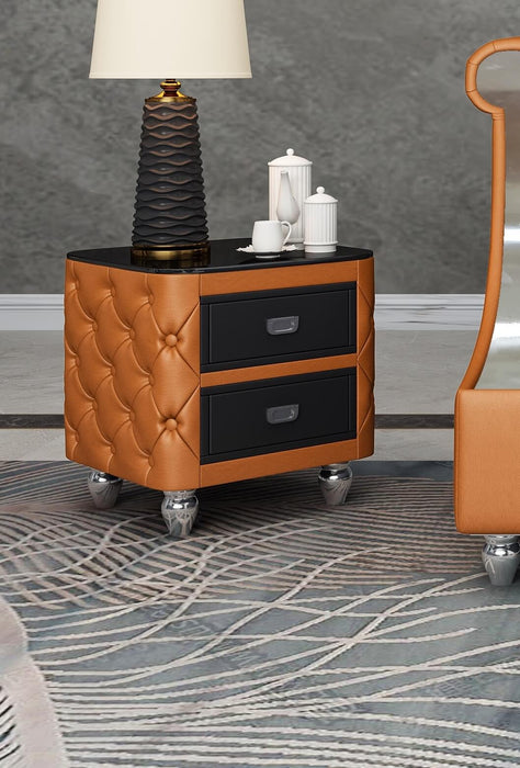 European Furniture - Mayfair Side Table Cognac Color - EF-90282-ET