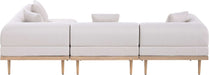Meridian Furniture - Laguna 106.5" Beige Resilient Water Resistant Fabric Upholstered 4pc. Outdoor Patio Sectional - 55036Beige-Sec4B - GreatFurnitureDeal