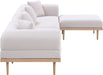 Meridian Furniture - Laguna 142" Beige Resilient Water Resistant Fabric Upholstered 5pc. Outdoor Patio Sectional - 55036Beige-Sec5A - GreatFurnitureDeal
