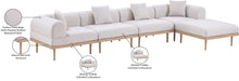 Meridian Furniture - Laguna 142" Beige Resilient Water Resistant Fabric Upholstered 5pc. Outdoor Patio Sectional - 55036Beige-Sec5A - GreatFurnitureDeal