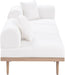 Meridian Furniture - Laguna 106.5" Cream Resilient Water Resistant Fabric Upholstered 3pc. Outdoor Patio Sofa - 55036Cream-S3D - GreatFurnitureDeal