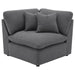 Coaster Furniture - Hobson 6-Piece Upholstered Modular Sectional Sofa Charcoal - 551455-SET - GreatFurnitureDeal