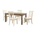 Homelegance - Janina 5 Piece Dining Table Set - 5516-66*5WTS - GreatFurnitureDeal