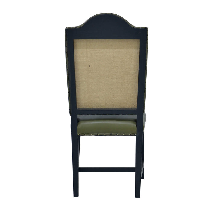 Bramble - Lorient Dining Chair in Mindi Batavia Black, Vert Olive - US-WS-55160MBBFBGR----