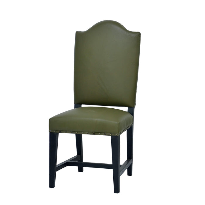 Bramble - Lorient Dining Chair in Mindi Batavia Black, Vert Olive - US-WS-55160MBBFBGR----