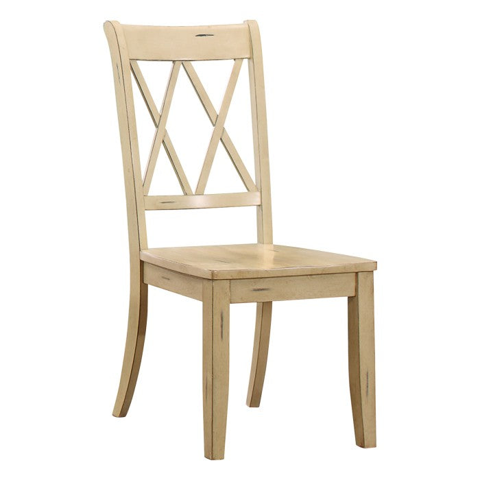 Homelegance - Janina Side Chair in Buttermilk (Set of 2) - 5516BMS - GreatFurnitureDeal