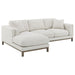 Coaster Furniture - Geneva Boucle Upholstered Sectional Chaise Sofa Sand - 551777 - GreatFurnitureDeal