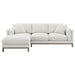 Coaster Furniture - Geneva Boucle Upholstered Sectional Chaise Sofa Sand - 551777 - GreatFurnitureDeal