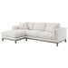 Coaster Furniture - Geneva Boucle Upholstered Sectional Chaise Sofa Sand - 551777 - GreatFurnitureDeal