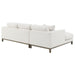 Coaster Furniture - Geneva Boucle Upholstered Sectional Chaise Sofa Sand - 551777 - GreatFurnitureDeal