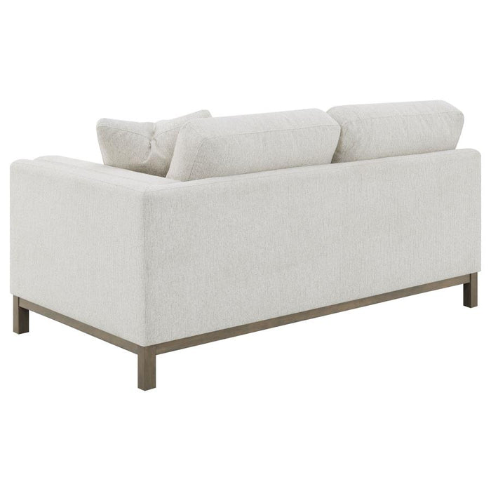 Coaster Furniture - Geneva Boucle Upholstered Sectional Chaise Sofa Sand - 551777 - GreatFurnitureDeal