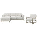 Coaster Furniture - Geneva Boucle Upholstered Sectional Chaise Sofa Sand - 551777 - GreatFurnitureDeal