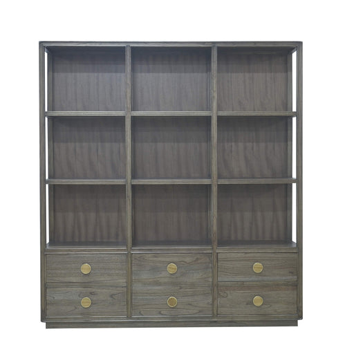 Bramble - Cohan Open Cabinet w/ 6 Drawers in Mindi Gray - US-WS-55177MDG----- - GreatFurnitureDeal