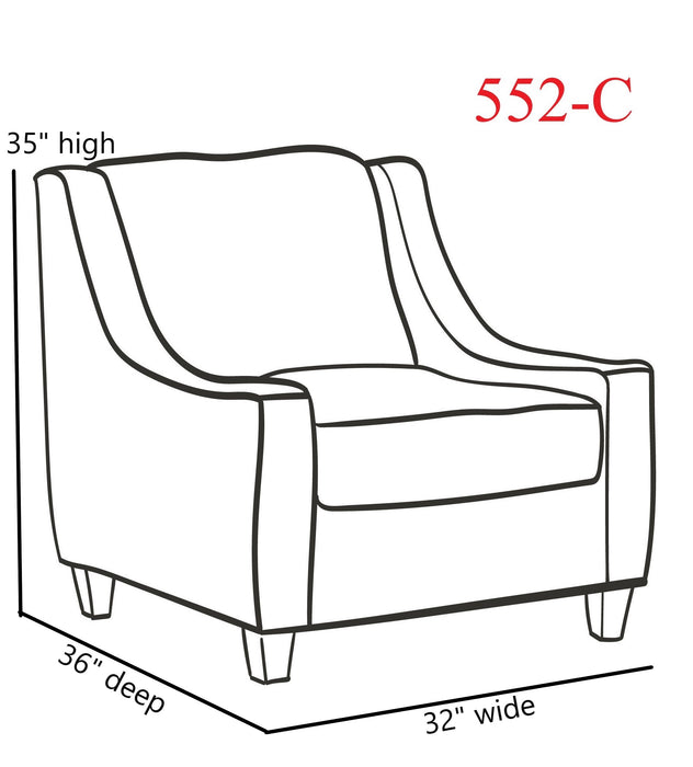 Southern Home Furnishings - Lodge Accent Chair in Multi - 552 Lodge Ebony-MTO - GreatFurnitureDeal