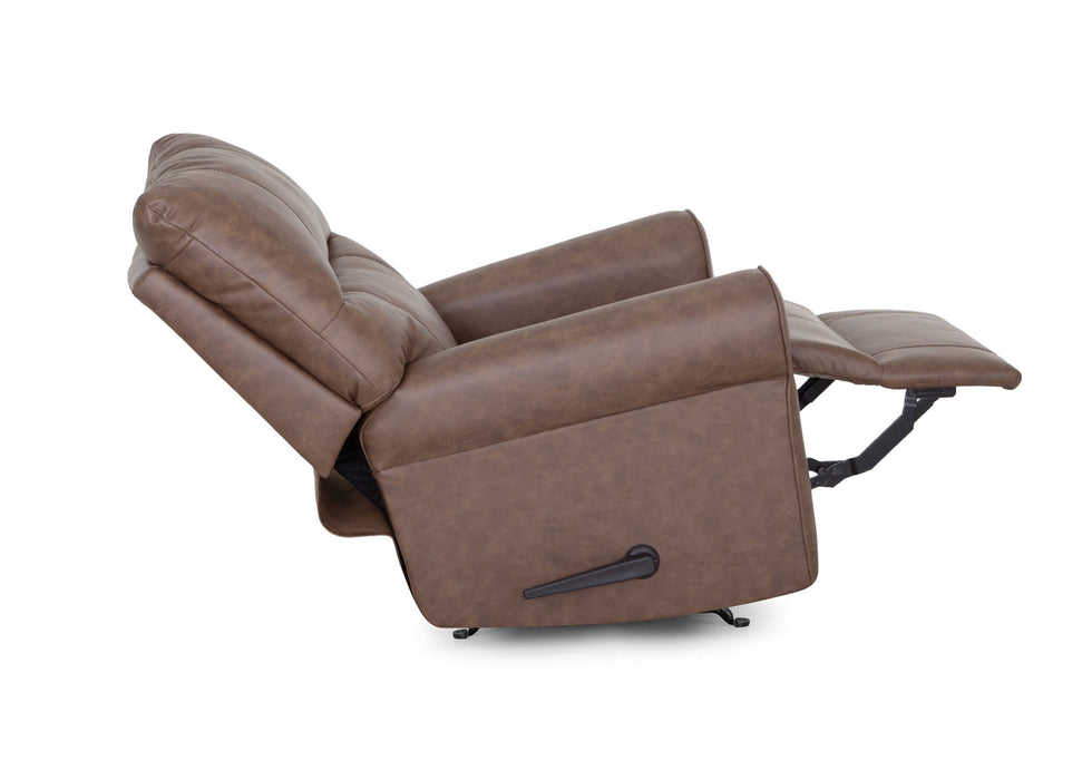Franklin Furniture - 832 Langston Power Rocker Recliner w/ Integrated USB Port in Duvall Vintage Brown - 5525-BJ