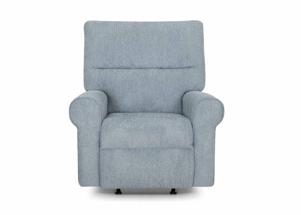 Franklin Furniture - 832 Morgan Power Rocker Recliner w/ Integrated USB Port in Cakepop Chambray - 5525-BJ-CHAM
