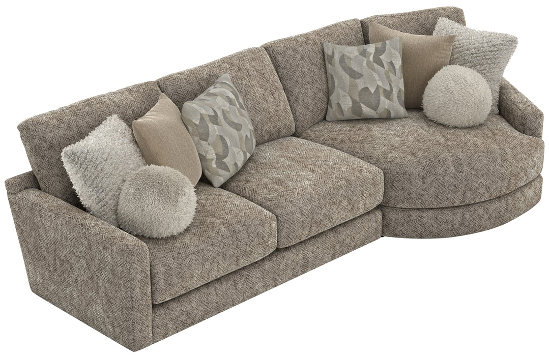 Jackson Furniture - Turner 3 Piece Sectional Sofa in Mushroom - 3145-63-96-28-MUS - GreatFurnitureDeal