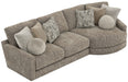 Jackson Furniture - Turner 3 Piece Sectional Sofa in Mushroom - 3145-63-96-28-MUS - GreatFurnitureDeal
