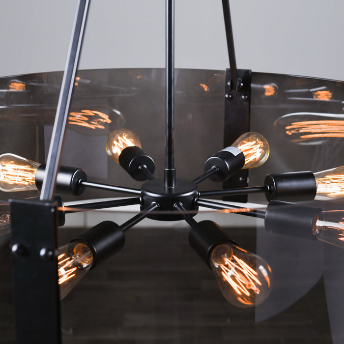 Classic Home - Genesis Chandelier Black - 56004222 - GreatFurnitureDeal