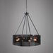Classic Home - Genesis Chandelier Black - 56004222 - GreatFurnitureDeal