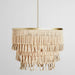 Classic Home - Brittany Beaded Chandelier Natural - 56004229 - GreatFurnitureDeal