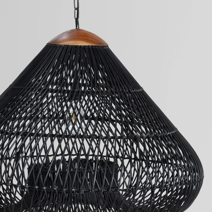 Classic Home - Lili Hanging Large Lamp in Black - 56005172